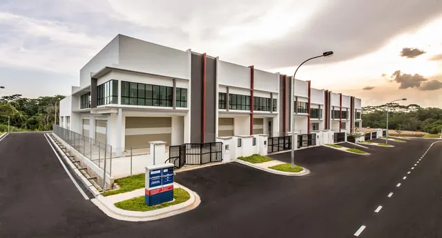 Render of the 66-foot central driveway at Senibong 88.