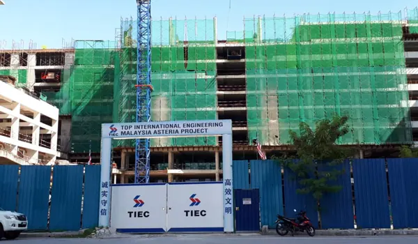 The Asteria Melaka × TIEC development render.
